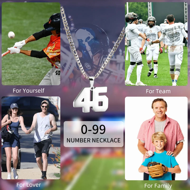 تصميم قلادة أرقام NK للرجال والنساء والأطفال والبنات من الفولاذ المقاوم للصدأ على شكل سلسلة فيجارو مجوهرات عصرية هدايا