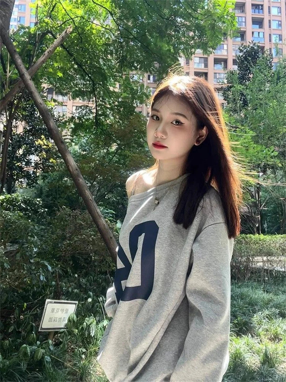 بلوزة فضفاضة قابلة للعكس بغطاء رأس للنساء بكتف عريض، سترة أمريكية عتيقة فضفاضة مكشوفة الكتفين للفتيات الرائعات في الخريف