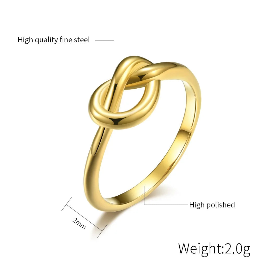 خواتم نسائية فاخرة من ماركة JHSL، مصنوعة من الفولاذ المقاوم للصدأ، بسماكة 2 مم، متوفرة بألوان الأسود والذهبي الوردي والفضي، وبمقاسات أمريكية من 4 إلى 11.