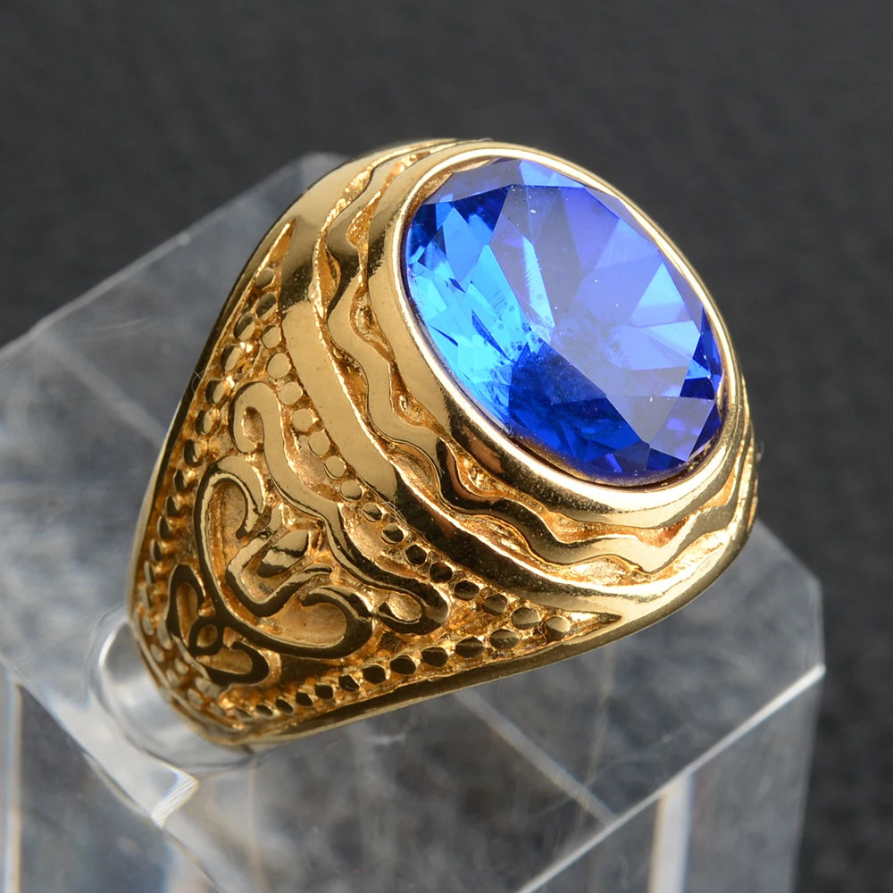 New Arrival White Gold Color AAA+ Cubic Zirconia Promise Bands Stainless Steel Rings for Man Woman Party Jewelry