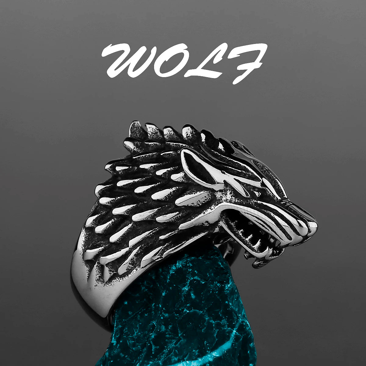 خاتم فايكنج نورديك من الفولاذ المقاوم للصدأ مرساة بوصلة شجرة الحياة فايكنج رون الذئب خاتم للرجال والنساء مصنع مجوهرات بالجملة