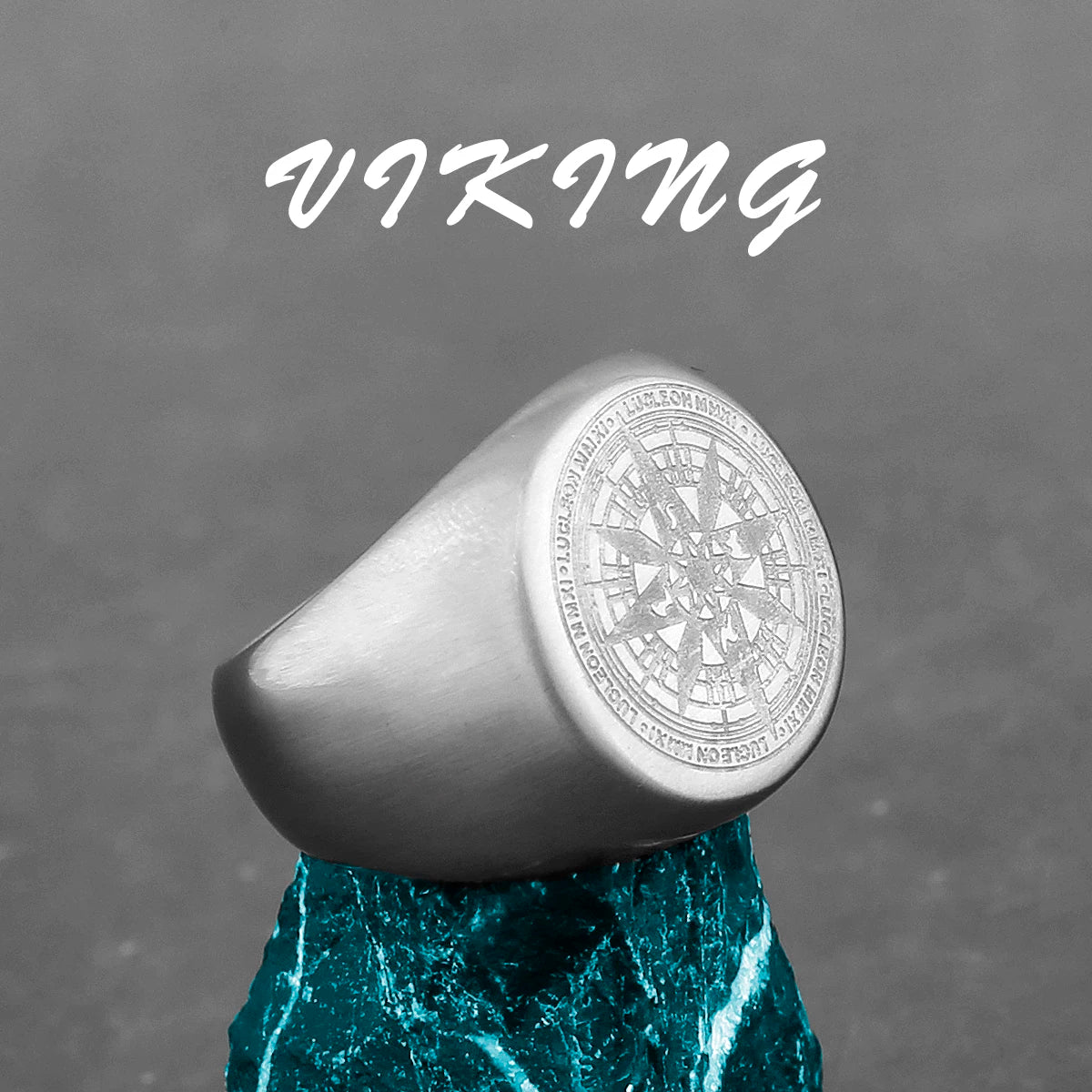 خاتم فايكنج نورديك من الفولاذ المقاوم للصدأ مرساة بوصلة شجرة الحياة فايكنج رون الذئب خاتم للرجال والنساء مصنع مجوهرات بالجملة