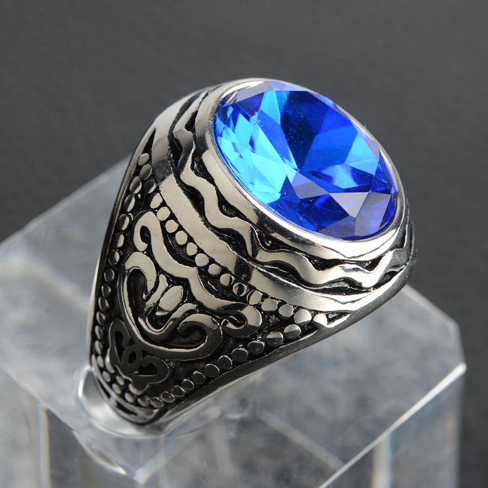 New Arrival White Gold Color AAA+ Cubic Zirconia Promise Bands Stainless Steel Rings for Man Woman Party Jewelry