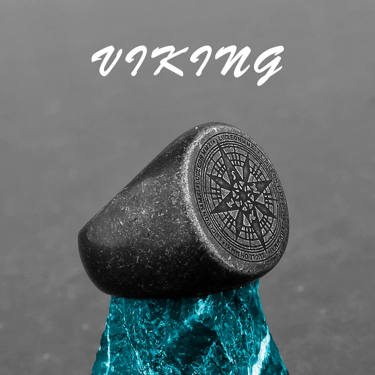 خاتم فايكنج نورديك من الفولاذ المقاوم للصدأ مرساة بوصلة شجرة الحياة فايكنج رون الذئب خاتم للرجال والنساء مصنع مجوهرات بالجملة