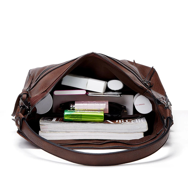 حقائب يد نسائية من تصميم العلامة التجارية حقائب كتف نسائية للسفر في عطلة نهاية الأسبوع في الهواء الطلق حقيبة بولسا جلدية كبيرة حقيبة رسول شتوية