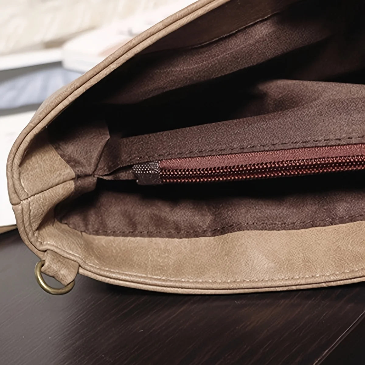 حقيبة سهرة أنيقة وفاخرة، حقيبة يد جلدية عتيقة الطراز، حقيبة يد نسائية كبيرة الحجم، محفظة صغيرة