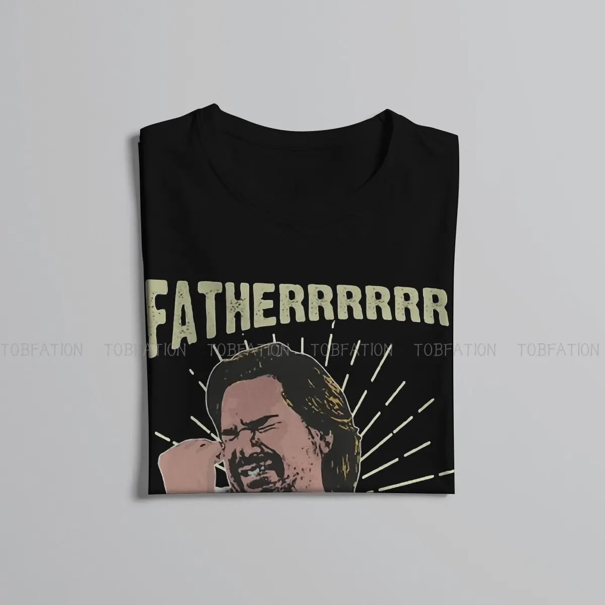 تي شيرت دوغلاس رينهولم الأب من The It Crowd للرجال، تي شيرت فضفاض من القطن للرجال