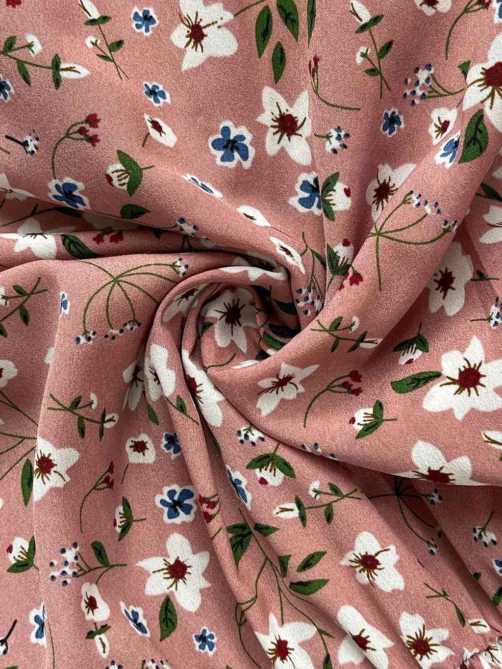 Plus-Size Elegant Casual Vacation V-Neck Ruched Flowy Hem Puff Sleeve Long Dress, Floral Pattern, Everyday Going-Out Dress for Women