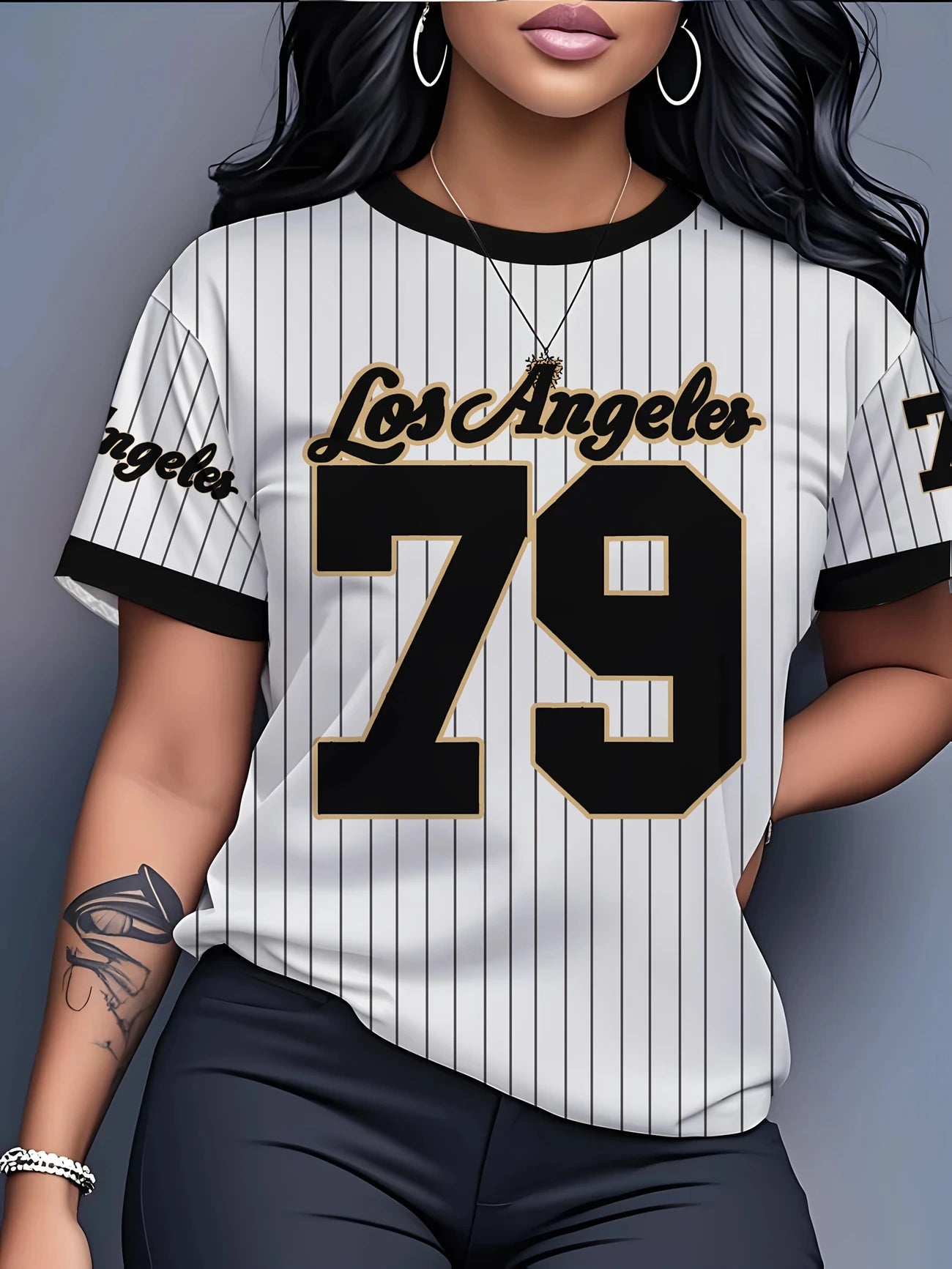 ملابس تدريب شاطئية للرجال والنساء من Los Angeles 79، طباعة ثلاثية الأبعاد، تي شيرت صيفي فضفاض بأكمام قصيرة وياقة مستديرة، مقاس كبير