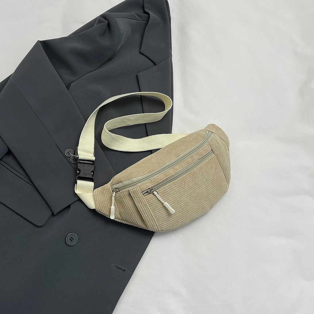 حقيبة خصر نسائية من قماش مخملي، حقيبة كتف للطلاب، حقيبة كروس بودي، حقيبة صدر، حقيبة خصر، حقيبة هاتف أنيقة، حقيبة حزام، محفظة