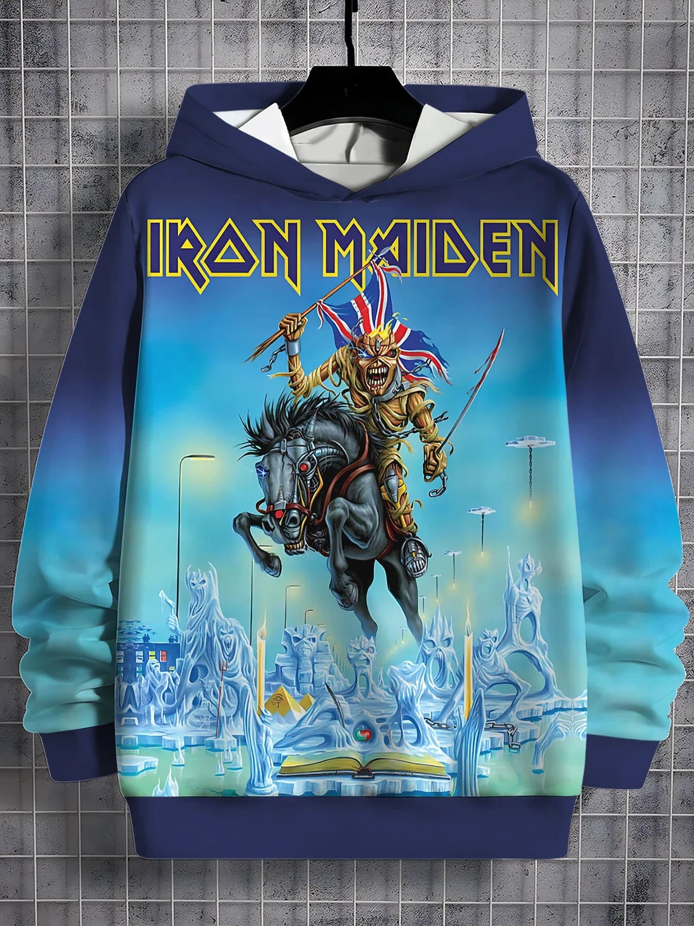 هودي ألبوم Iron Maiden الجديد لعام 2025 للرجال والنساء، سترة ثلاثية الأبعاد سريعة الجفاف قابلة للتنفس، تي شيرت كبير الحجم