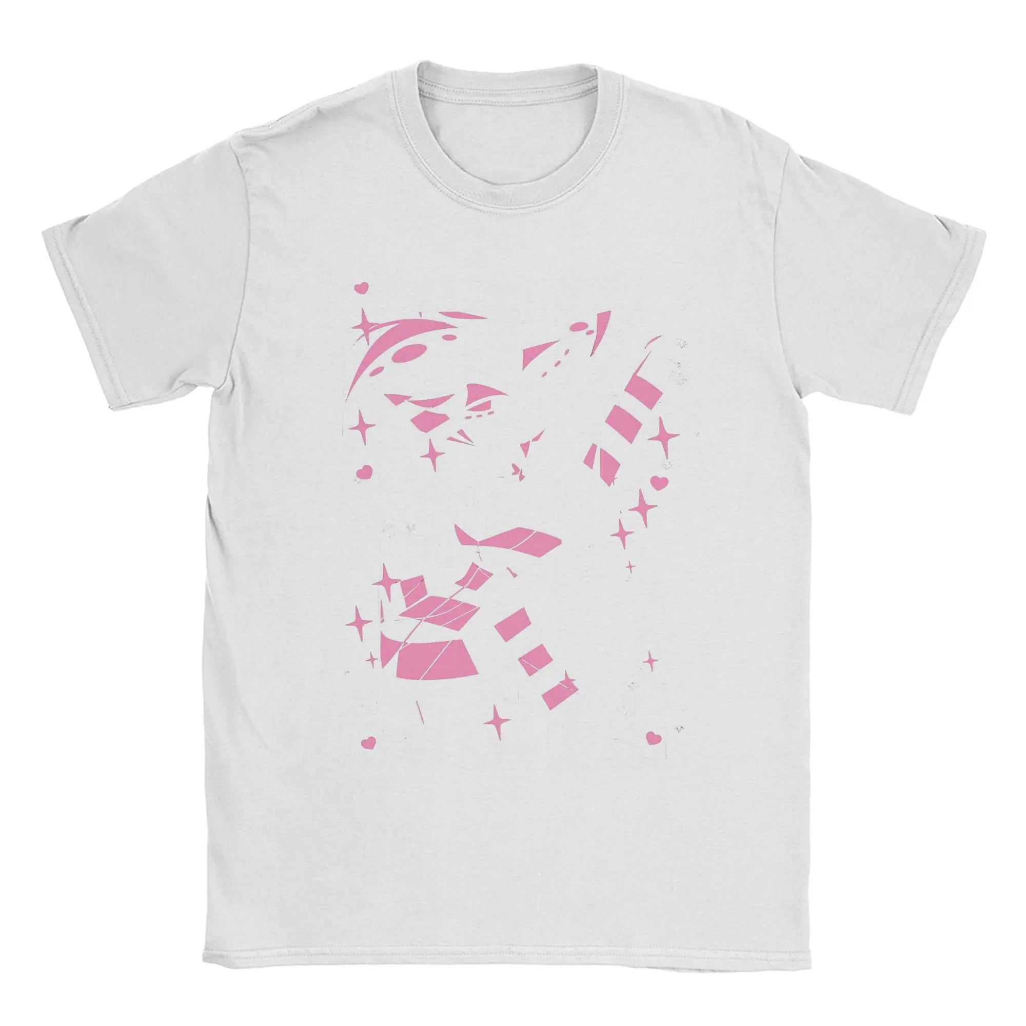 تي شيرت رجالي من Cool Angel Dust Hazbined Hoteled برقبة دائرية من القطن بنسبة 100% وأكمام قصيرة وملابس هدايا