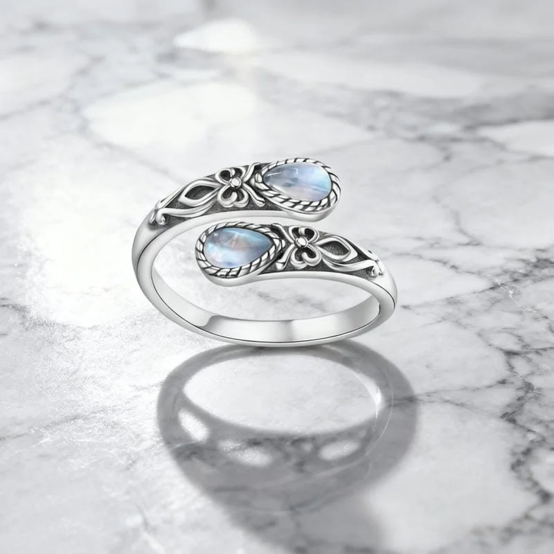 خاتم سام باندا من الفضة الإسترليني عيار 925 بتصميم هندسي مرصع بالكريستال للنساء، بيضاوي الشكل، بتصميم بانك مميز على شكل قطرة ماء، هدية مجوهرات، خدمة توصيل مباشرة