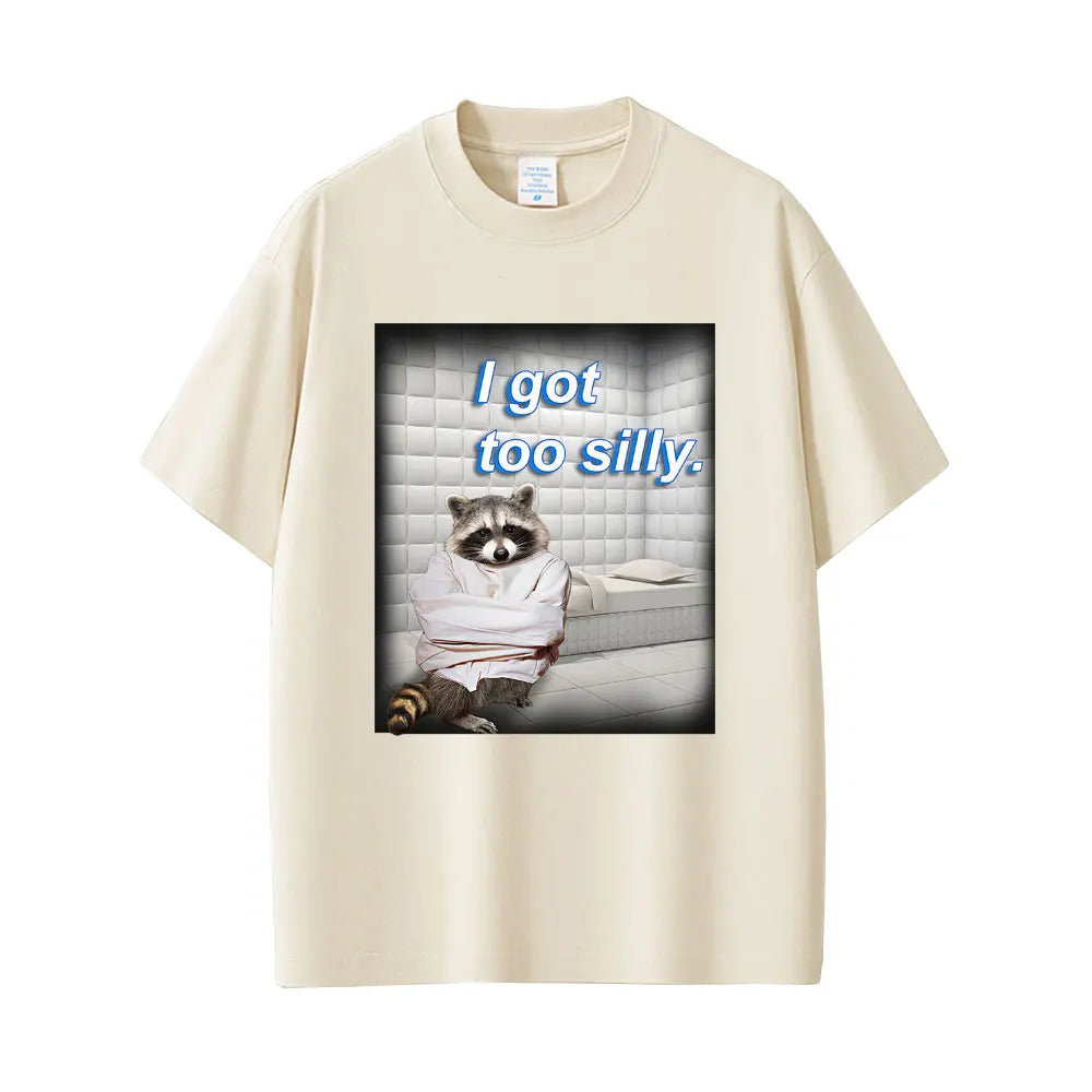 تيشيرت قطني بأكمام قصيرة بتصميم ميم مضحك لشخصية غوسي، مناسب للرجال والنساء، بتصميم كاجوال وعصري، وقصة واسعة.