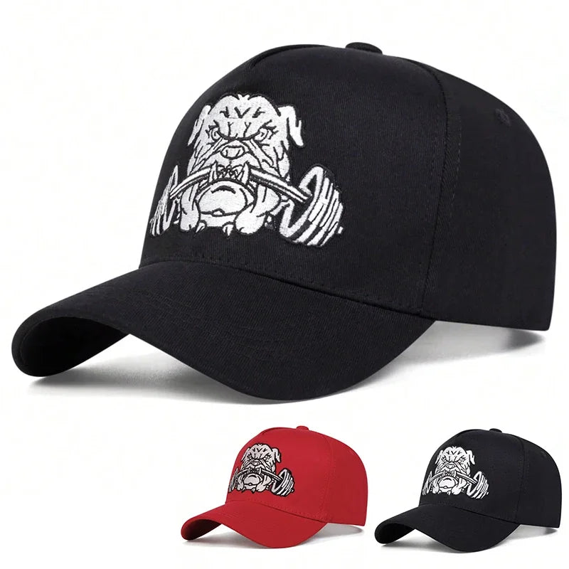 قبعات بيسبول مطرزة بدمبل بولدوغ للجنسين، قبعات كاجوال قابلة للتعديل، قبعات واقية من الشمس، قبعات رياضية، مناسبة للربيع والخريف