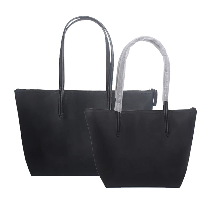 حقيبة يد نسائية من جلد التمساح، حقيبة كتف كبيرة السعة، محفظة نسائية، حقيبة يد، مجموعة حقائب سفر غير رسمية، حقيبة تسوق على الشاطئ