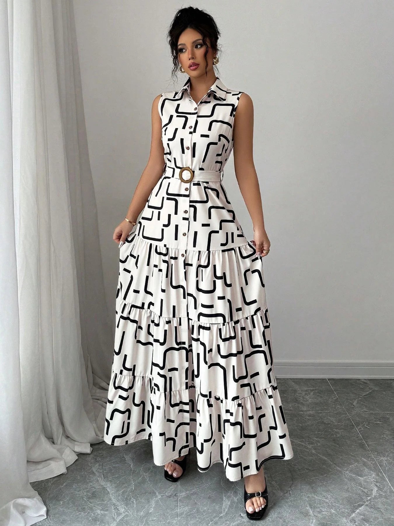 Ladies' Stylish Casual Dress, Elegant Design for Every Occasion, Lightweight Fabric Perfect for Spring & Summer Wear