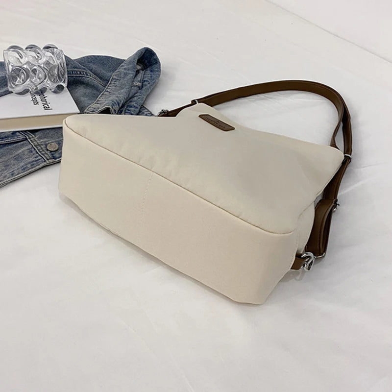 حقيبة كتف كروسبودي نسائية بمقبض علوي، حقائب يد فاخرة مصممة من النايلون، حقيبة يد نسائية كاجوال، حقيبة ظهر سفر عادية