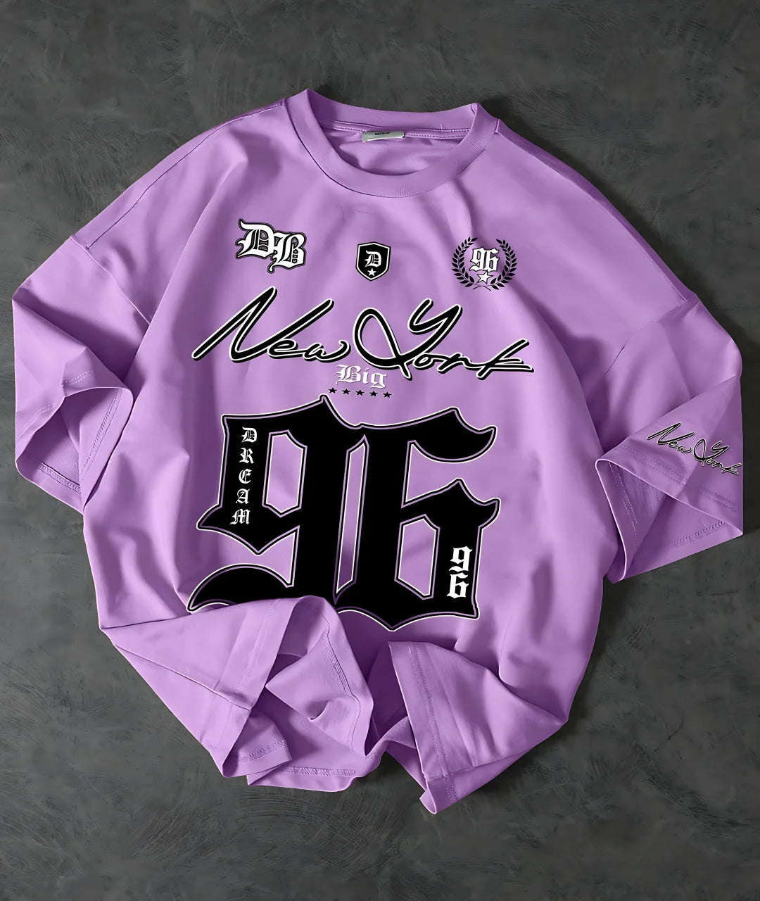 2025 New Fashionable 96 Digital Printed Jersey Breathable Round Neck T-shirt Outdoor Quick Drying Leisure Sports Top