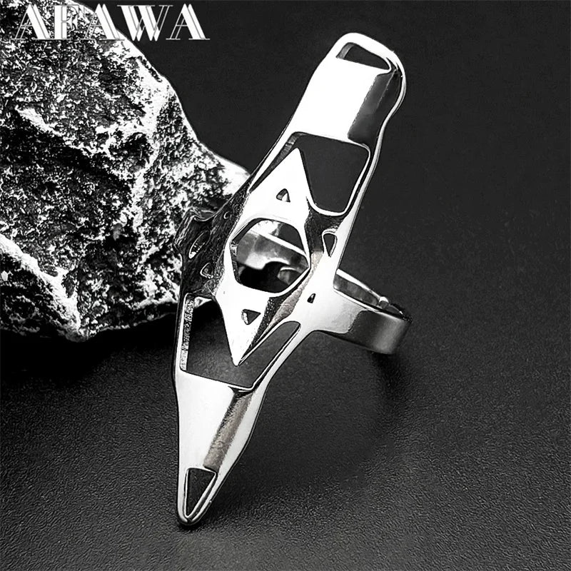 Israel Map Country Pendant Necklace for Women Men Stainless Steel Silver Color Magen Jewish Star of David Hebrew Chain Jewelry