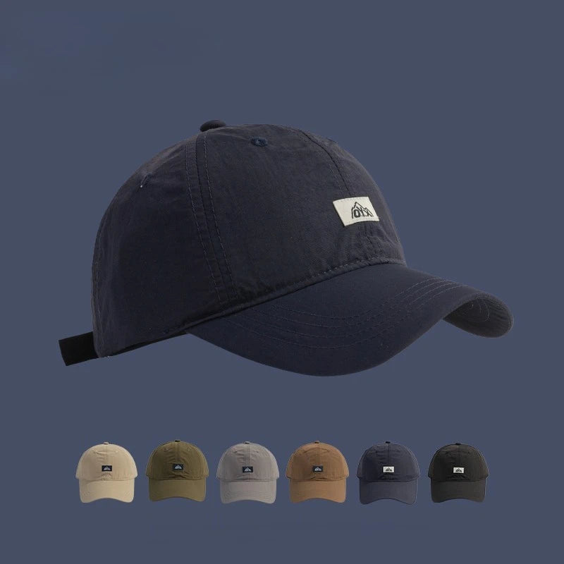 قبعة بيسبول صيفية رجالية سريعة الجفاف للرياضات الخارجية، ذات حافة رفيعة، من ماركة Sunade، قبعة أمريكية، قبعة Dubill، قبعة بوليستر كاجوال مزينة بحروف