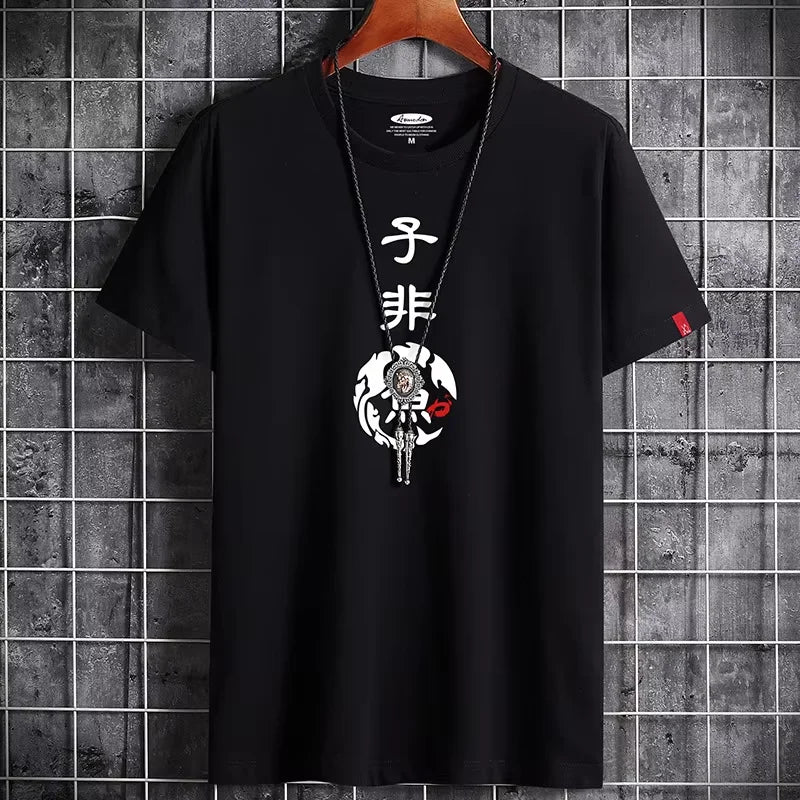 تيشيرت رجالي عصري لعام 2024، تيشيرت سريع الجفاف، ملابس الشارع، ياقة دائرية، أكمام قصيرة، تيشيرت كاجوال واسع، تيشيرتات مستوحاة من موضة الألفية الجديدة.