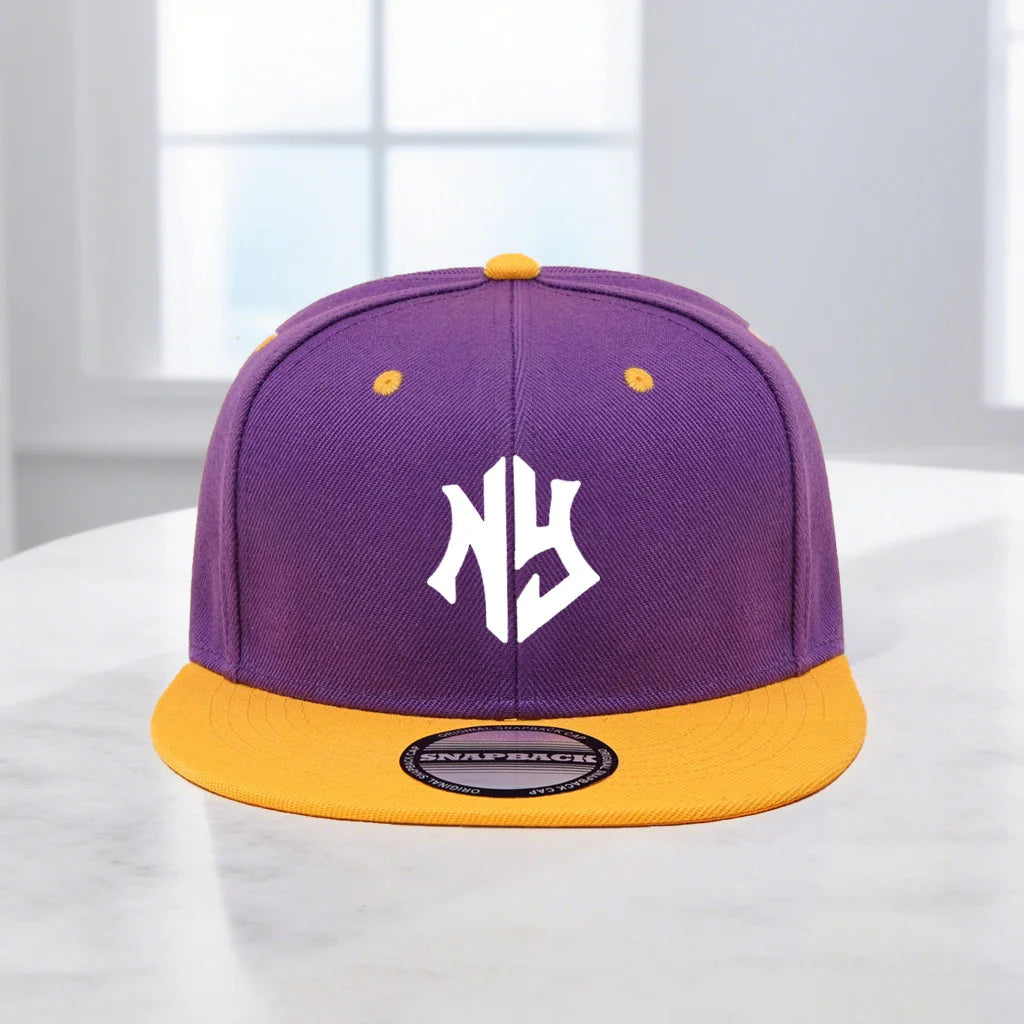 1PC unisex adjustable Snapback baseball cap, flat-brim and color-blocked hip-hop cap, suitable for both men and women