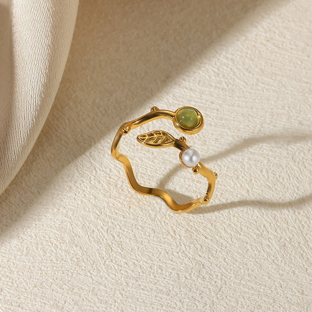 خواتم أنيقة من الفولاذ المقاوم للصدأ بتصميم زهرة كبيرة للنساء، لون ذهبي، خاتم مفتوح على شكل شمس ونجمة بحر، مجوهرات زفاف، هدية مميزة لها، تصميم بانك