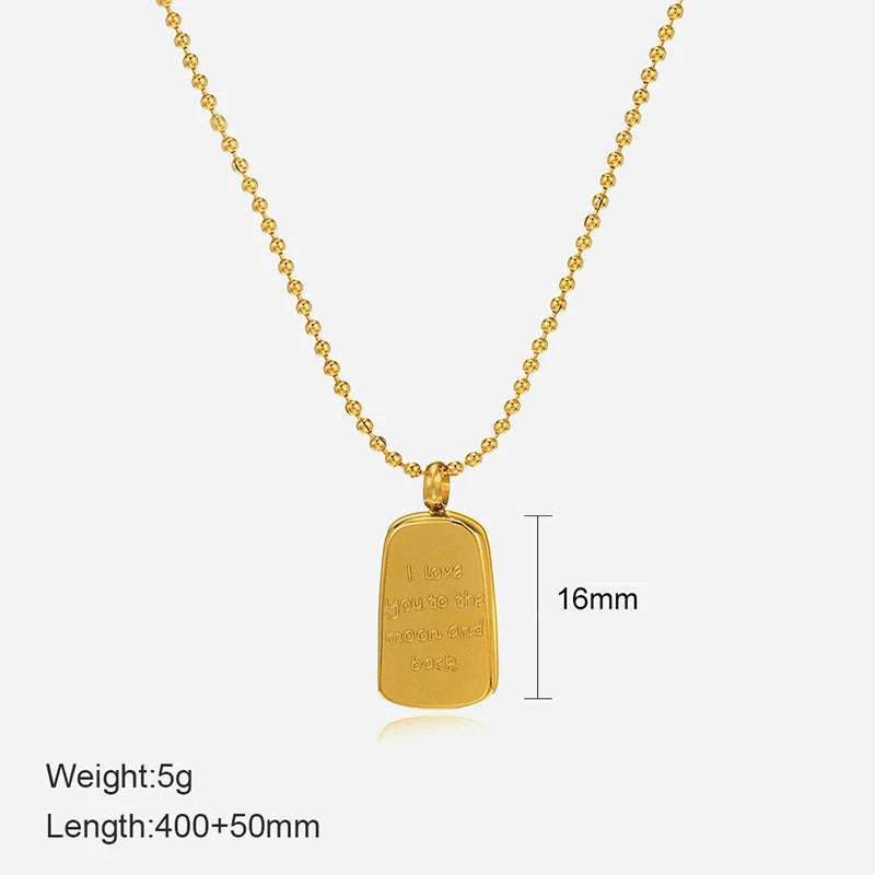 قلادة فرنسية عتيقة للرجال والنساء على شكل نجمة وقمر وزهرة، سلسلة سترة من الفولاذ المقاوم للصدأ 316L، إكسسوار مجوهرات