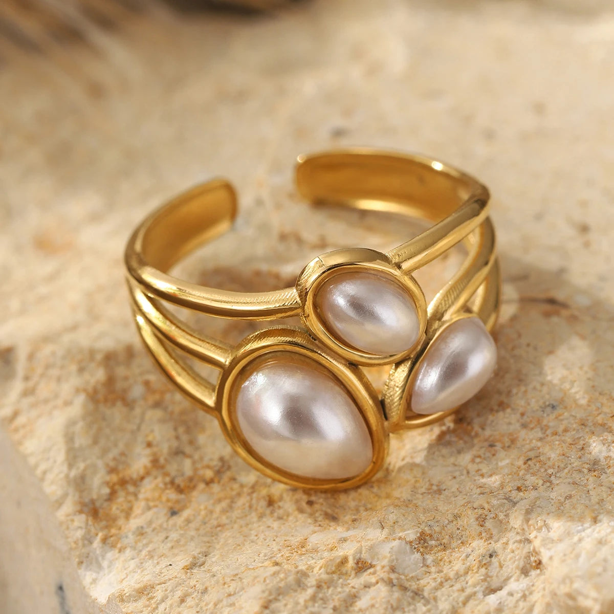 خاتم نسائي من الفولاذ المقاوم للصدأ من كرينج كوكو، قابل للتعديل، بتصميم شجرة الحياة، مرصع بأحجار الراين، خاتم أنيق للمواعدة للنساء