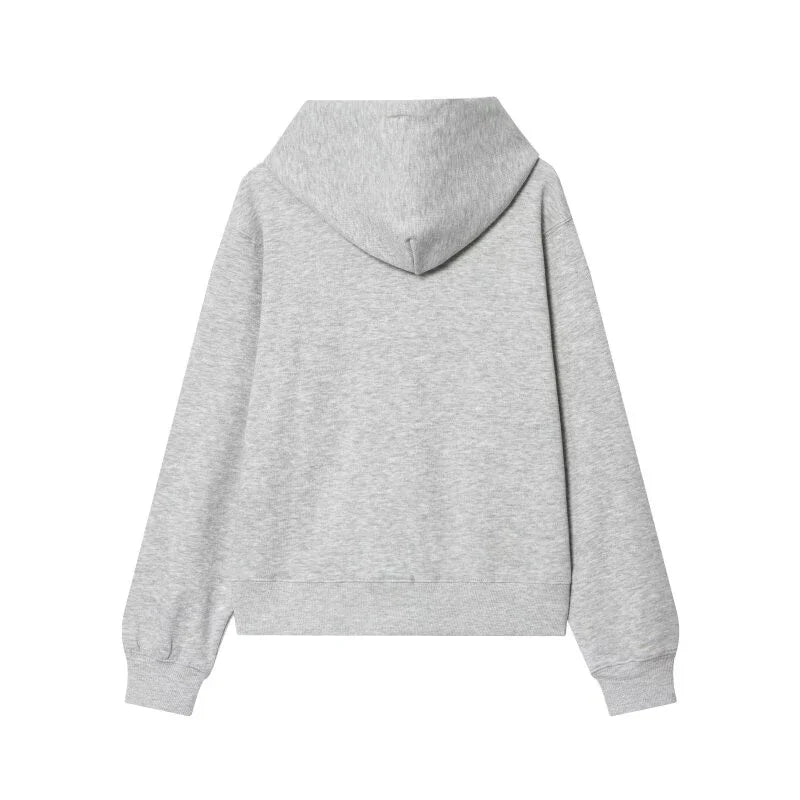 طقم بدلة نسائية كاجوال مكون من هودي وسويت شيرت وتيشيرت وبنطلون وبلوفر بسيط بأكمام طويلة وقمصان رياضية وبنطلون طويل وملابس خارجية للخريف