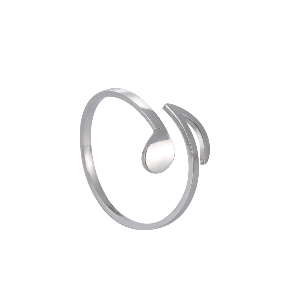 خاتم تيمر من الفولاذ المقاوم للصدأ، خواتم نسائية وفتيات وأزواج، بتصميمات على شكل قلب، مخلب قطة، زهرة، ثعبان، نجمة، موسيقى، خاتم قابل للتعديل، هدية مجوهرات