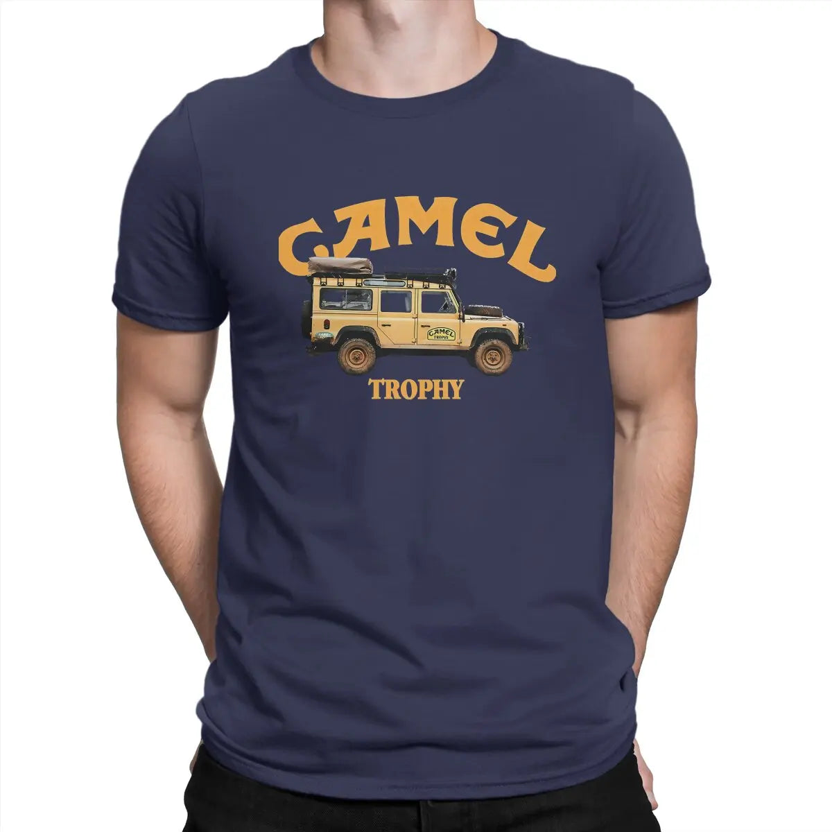 تي شيرت رجالي مطبوع عليه شعار Camel Trophy تي شيرت عصري برسومات جرافيكية وسويت شيرت عصري