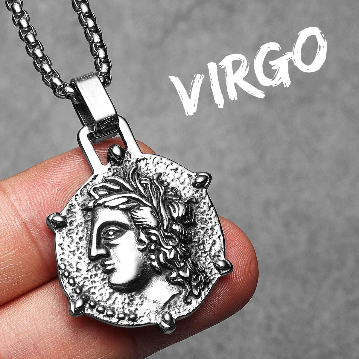 قلادات رجالية من الفولاذ المقاوم للصدأ على شكل اثني عشر كوكبة، سلسلة قلادة، هدايا للأزواج، مجوهرات عصرية للنساء، هدايا بالجملة، شحن مباشر