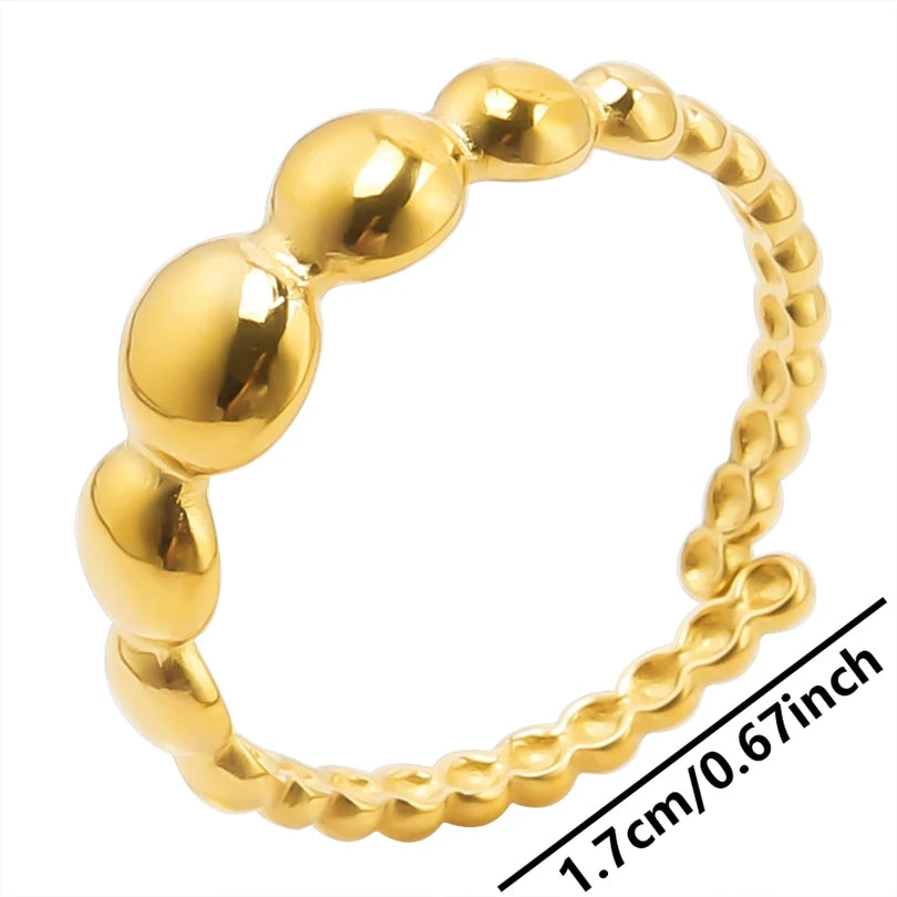 5 قطع من الخواتم الرقيقة المصنوعة من الفولاذ المقاوم للصدأ، إكسسوارات مجوهرات نسائية، خواتم مفاصل الأصابع، هدية مجوهرات عصرية للفتيات، لا يتغير لونها أبدًا