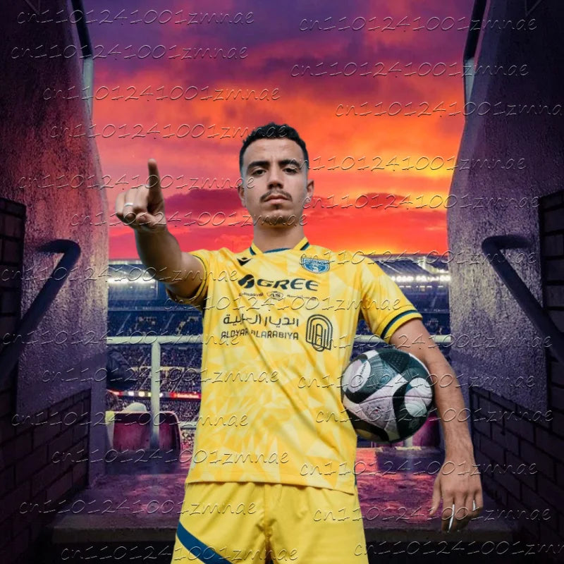 2025 Hot Selling Saudi Arabian Football Jerseys Men's Clothing Al Taawoun Jerseys Fashion Quick Drying Breathable Sportswear