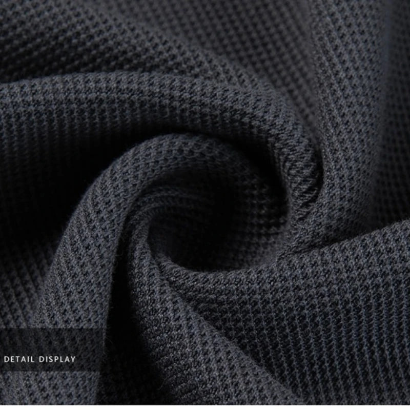 تي شيرت بولو رجالي صيفي 2025 بأكمام قصيرة مصنوع من القطن بنسبة 65%، مناسب للأعمال، بأكمام قصيرة، مقاسات M-4XL