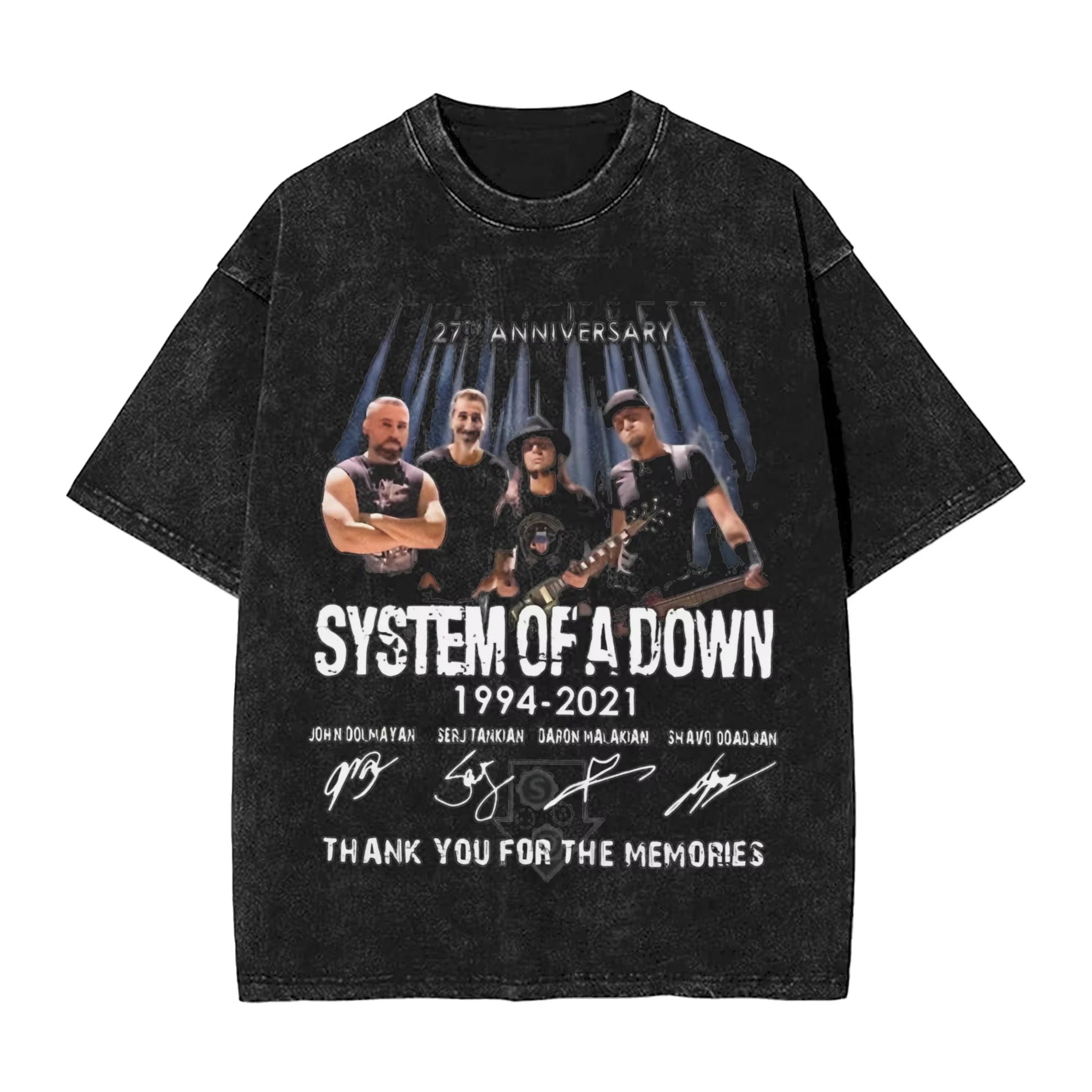 تي شيرت روك واشد، تي شيرت ستريتوير هيب هوب، تي شيرت SYSTEM OF A DOWN SOAD للرجال والنساء، 100% قطن، مطبوع هاراجوكو