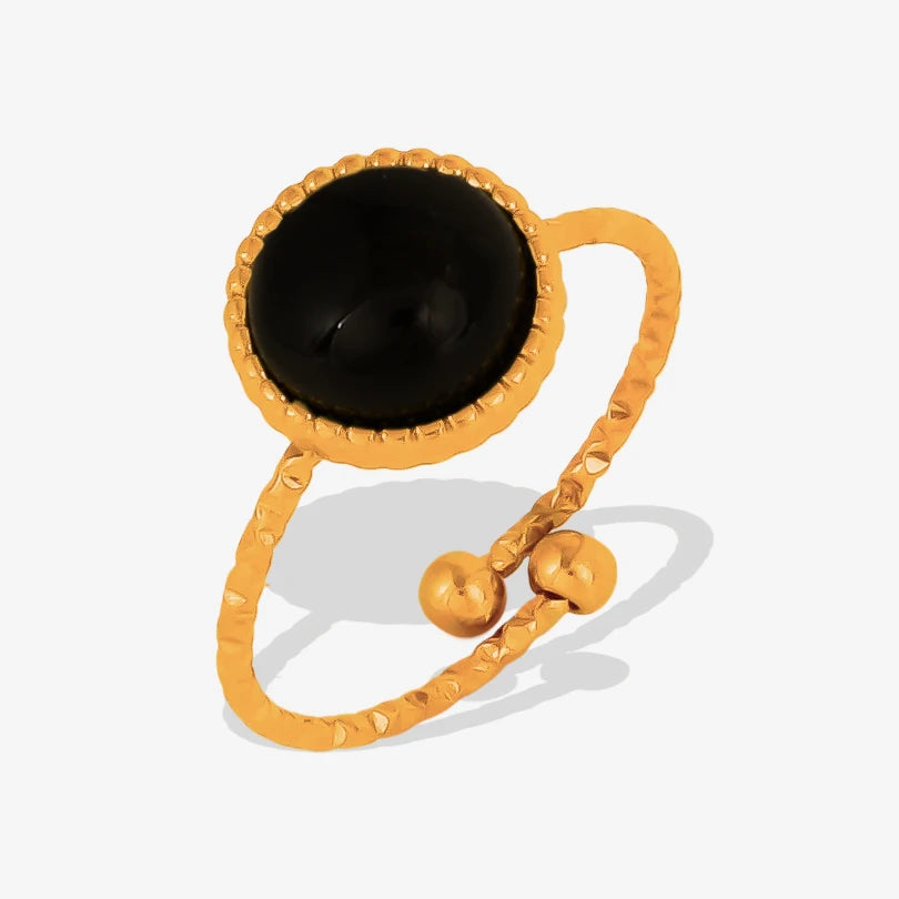 3/6 قطع خاتم دائري إبداعي من حجر عين النمر الحقيقي قابل للتعديل من الفولاذ المقاوم للصدأ خاتم مجوهرات للرجال والنساء هدية الذكرى السنوية إكسسوارات