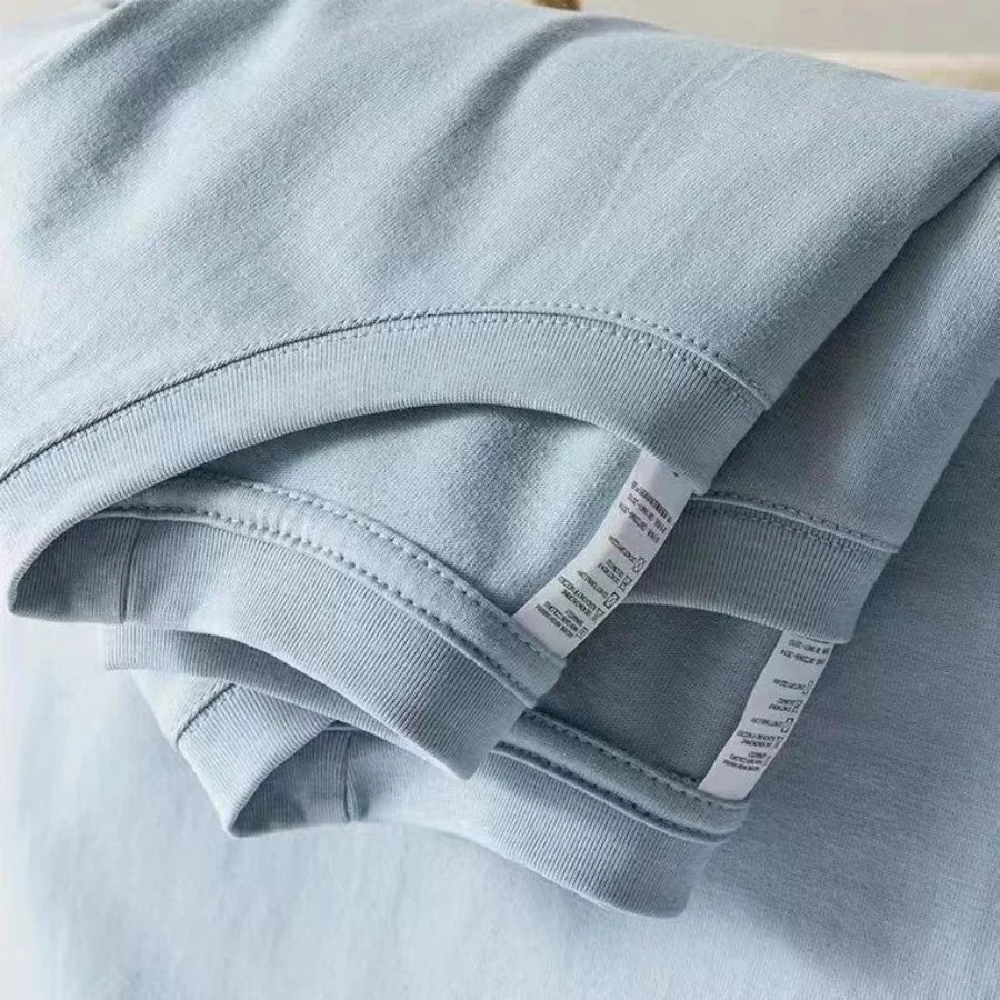 تيشيرت قطني 100%، للرجال والنساء، لون موحد، رقبة دائرية، أكمام قصيرة، مناسب للصيف، تصميم كوري فضفاض، نصف كم، مقاسات من M إلى 4XL