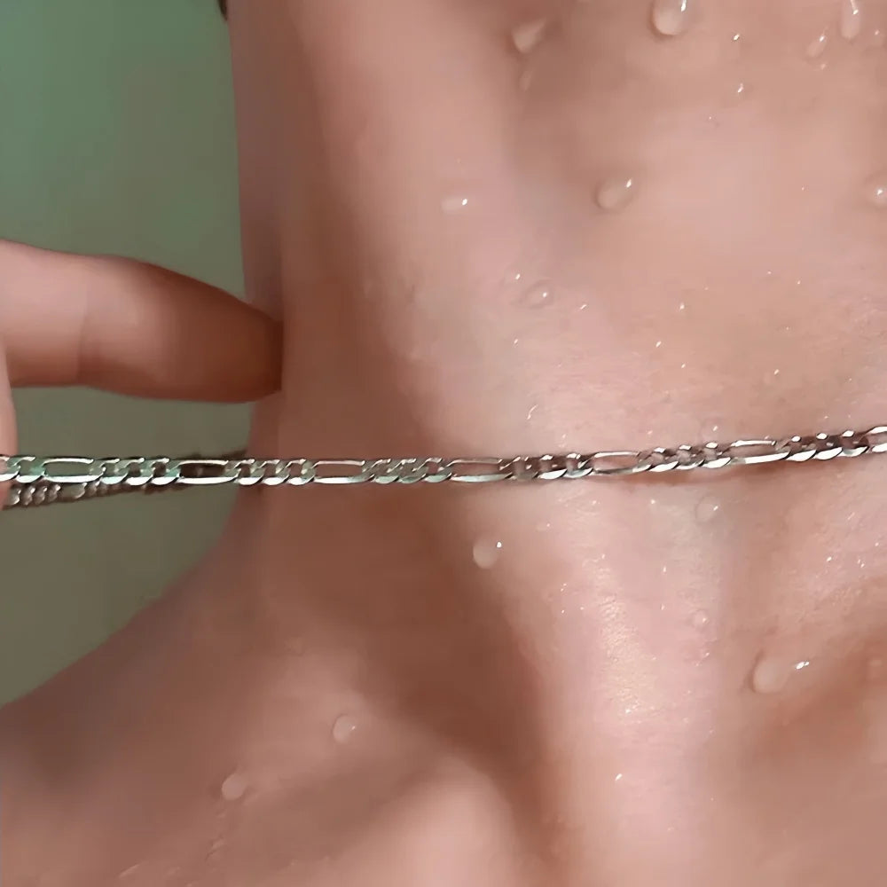 قلادة سلسلة من الفولاذ المقاوم للصدأ NK مقاس 3 مم، قلادة هيب هوب فيجارو للرجال، سلسلة عصرية، إكسسوارات مجوهرات