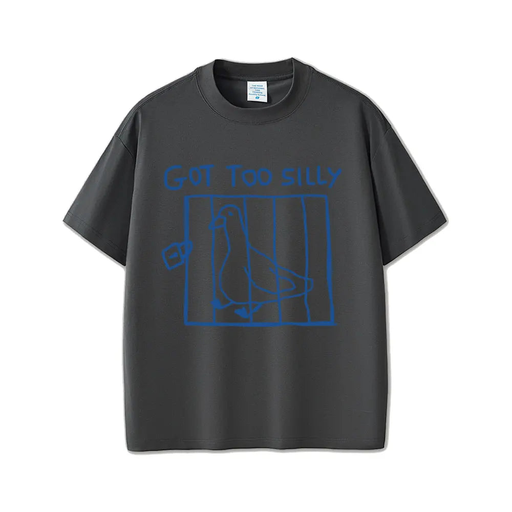 تيشيرت قطني بأكمام قصيرة بتصميم ميم مضحك لشخصية غوسي، مناسب للرجال والنساء، بتصميم كاجوال وعصري، وقصة واسعة.