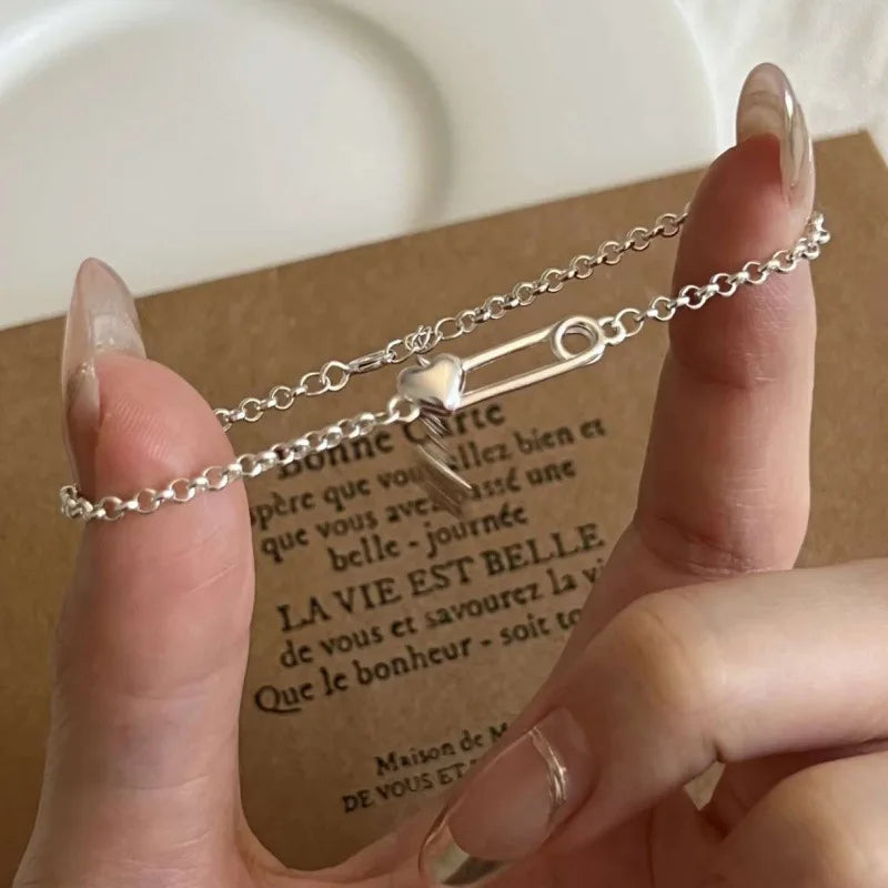 سوار PANJBJ من الفضة الإسترلينية عيار 925 عالي الجودة للنساء مصنوع من خرز الحب الكوري مجوهرات حلوة هدية شحن مباشر