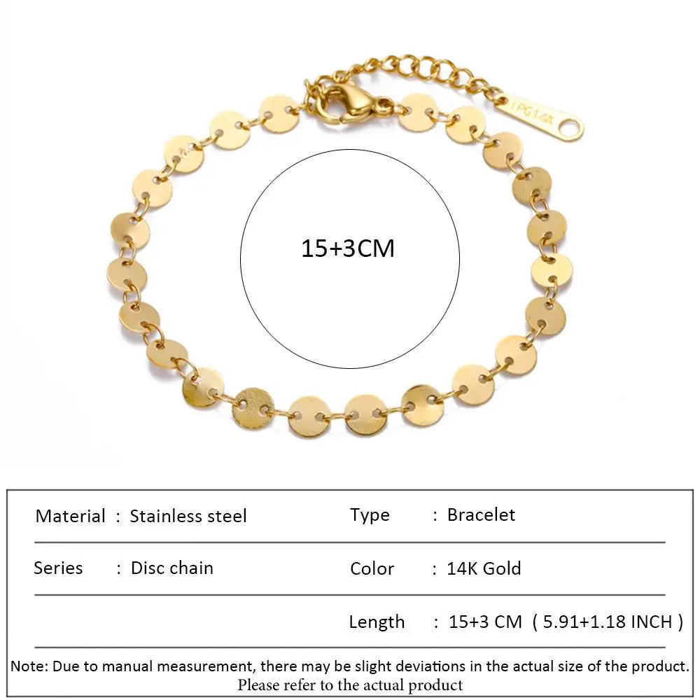 أساور سلسلة الثعبان الكلاسيكية من SUNIBI للنساء، تصميم عصري وأنيق، مصنوعة من الفولاذ المقاوم للصدأ، سوار سلسلة كوبية، هدية مثالية للمرأة العصرية، مجوهرات