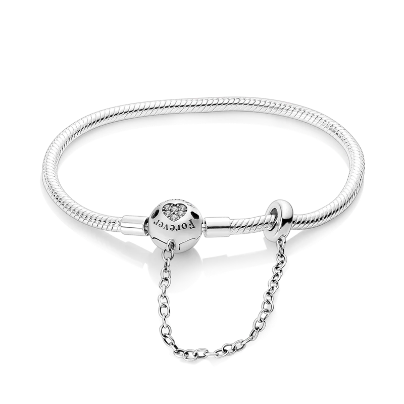 أساور من الفضة الإسترلينية عيار 925 بطول 17-20 سم على شكل فراشة على شكل ورقة البرسيم الأصلية تناسب خرز سحر DIY مجوهرات نسائية أنيقة