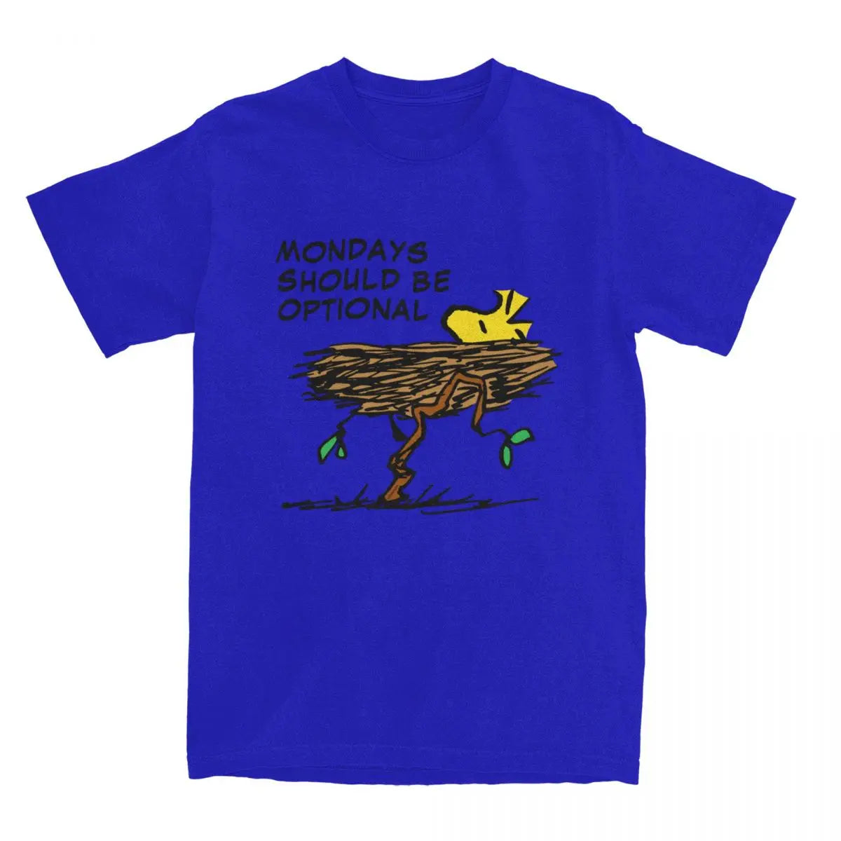 قميص قيلولة Peanuts Woodstock إكسسوارات للرجال والنساء قطن Humor Tee Shirt بأكمام قصيرة ملابس لجميع المواسم