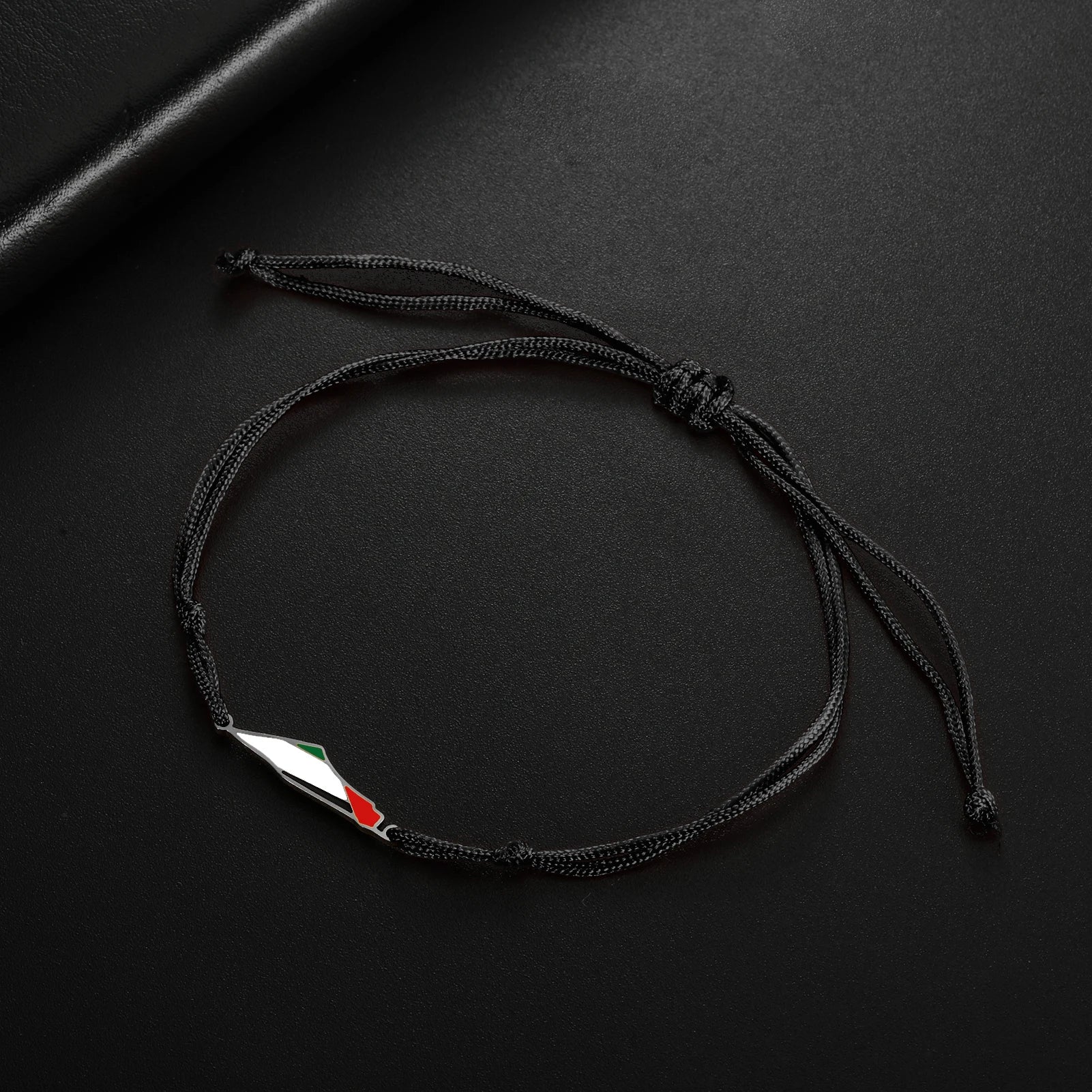 أساور نسائية من COOLTIME بتصميم خريطة فلسطين مصنوعة من الفولاذ المقاوم للصدأ بطبقتين قابلة للتعديل للرجال، سوار جغرافي مجوهرات للبيع بالجملة