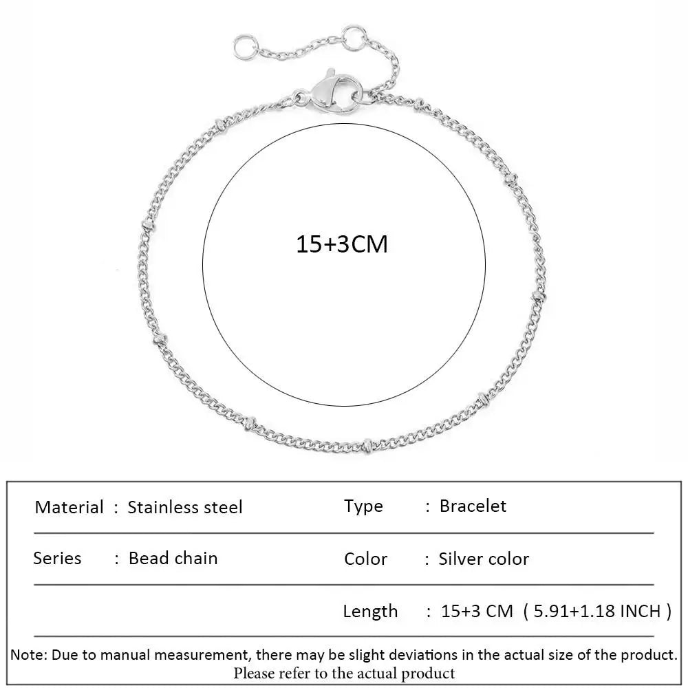 أساور سلسلة الثعبان الكلاسيكية من SUNIBI للنساء، تصميم عصري وأنيق، مصنوعة من الفولاذ المقاوم للصدأ، سوار سلسلة كوبية، هدية مثالية للمرأة العصرية، مجوهرات