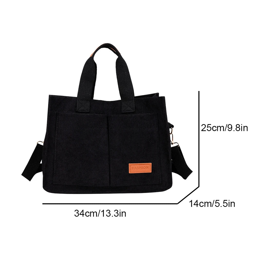 حقيبة يد نسائية، حقيبة كتف قماشية عصرية جديدة ذات سعة كبيرة، حقيبة كروس بودي، حقيبة تنقل zwq