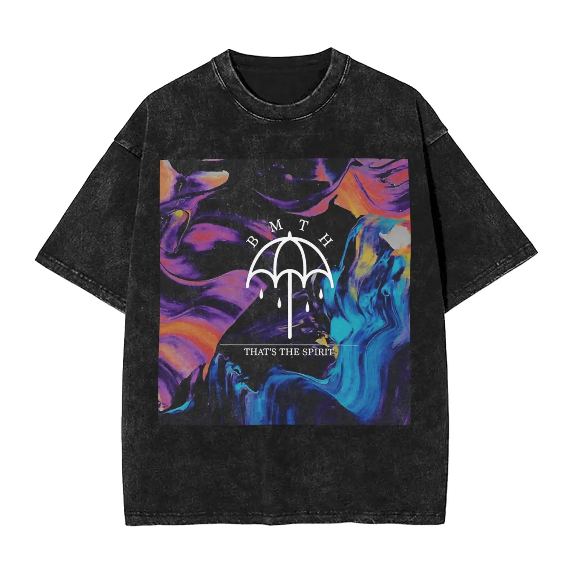 تيشيرتات فرقة الروك Bring Me The Horizon لمحبيها، تيشيرتات BMTH المغسولة العتيقة، تيشيرت صيفي بريطاني جديد، تيشيرتات قطنية عتيقة فضفاضة